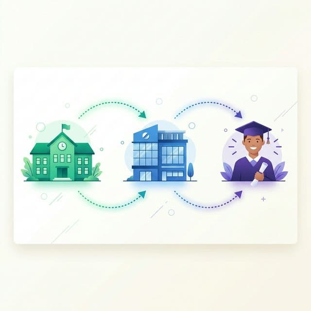 Work-based learning flow background