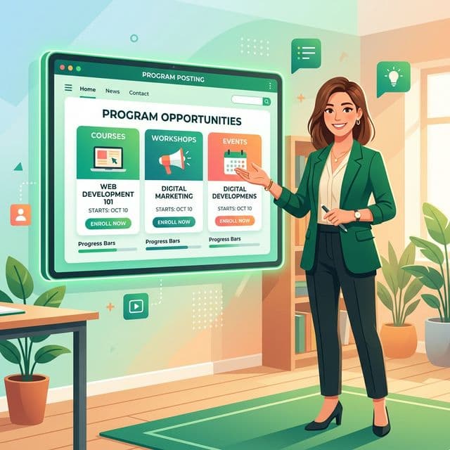 School posts a program